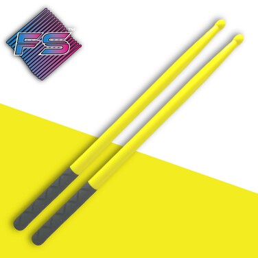 FITSTIX with POWER GRIPS Drumsticks for Fitness  Aerobic Workout Classes Drum Sticks Strong and Light Weight design make a fun addition to any exercise routine or class