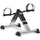 TABEKE Under Desk Bike Pedal Exerciser Fully Assembled Mini Exercise Bike for Leg and Arm Workouts Foldable Desk Bike Peddler Machine for Seniors with Clear LCD Display  Adjustable Resistance