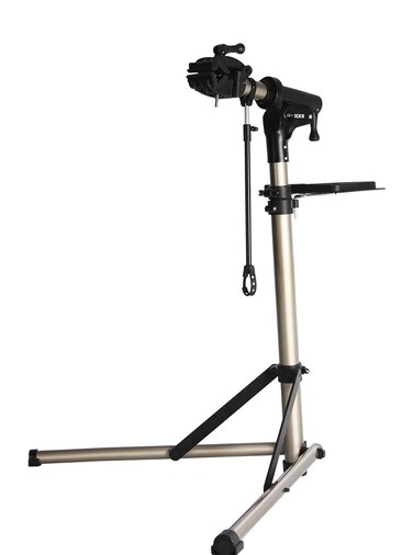 CXWXC Bike Maintenance Stand Bike Repair Stand with 360 Rotatable Grip Magnet Tool Tray Handlebar Max Load 60 LBS FoldableLightweight for Road Bike and Mountain BikeEasy to Assemble