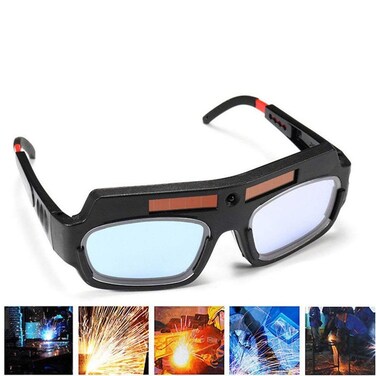 Yarr Store 1 Pair Black Solar Auto Darkening Welding Goggle Safety Protective Welding Glasses Mask Helmet Eyes Goggles Mask AntiFlog Antiglare Goggles