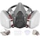 WAKYFLX Respirator Mask  Half Face Gas Mask  Respirator Mask with Filters