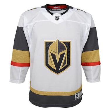Vegas Golden Knights Youth Premier Away Team Jersey White as1 Alpha s m Regular SmallMedium