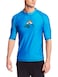 mens Horizon UPF 50 Sun Protective Rashguard Swim Shirt Rash Guard Shirt