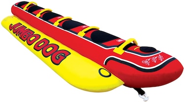 Airhead Hot Dog  Towable Tube for Boating with 15 Rider Options