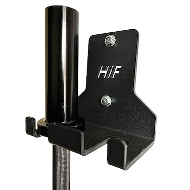 NC HIFLAME Double Barbell Storage Wall Mounted Storage Rack Wall Barbell Rack Olympic Wall Mount Barbell HolderVertical Hanging Barbell RackSuitable for Gym Home Fitness Black