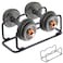Gitzer 2 in 1 DumbbellBarbell Rack Holder Steel Strength Training Dumbbell RackUniversal Dumbbell Storage StandStorage RacksStand Weight Lifting Dumbbell Storage Holderfor Home Gym Exercise