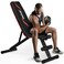 Yagud Weight Bench Press Adjustable Workout Benches for Home Gym Dumbbell Exercise 800 LB Stable Incline Decline Bench for Full Body Workout 2 Sec Fast Folding Strength Training Sit up Bench