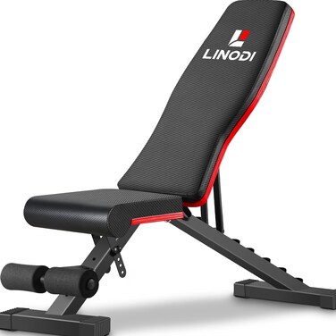 Tocebe Adjustable Weight Bench Foldable Workout Bench for Full Body Strength Training MultiPurpose Decline Incline Bench for Home Gym  New Version