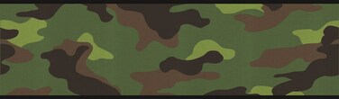 RollingBorders Camouflage Camo Wallpaper Wall Border  Green