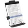 Desktop Document Holder Stand with 7 Adjustable Positions Black Metal File Organizer Management Copyholder for Typing Speech Reading A4 Letter Music Book Tablet Office with Paper Clip and Line Guide