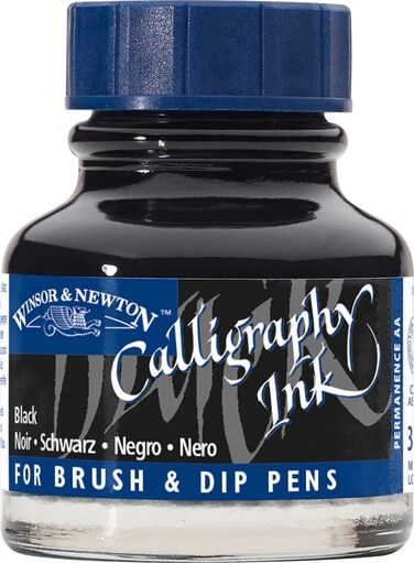 Winsor  Newton Calligraphy Ink Bottle 30ML Black