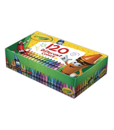 GIANT BOX 120CT CRAYONS 6
