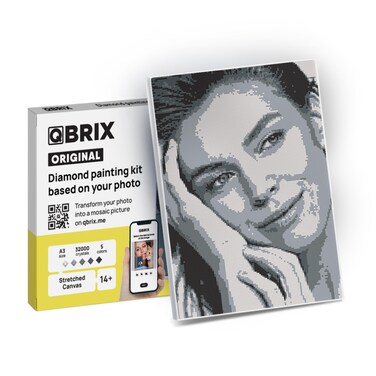 QBRIX Custom Diamond Painting Kit for Adults  Personalised Gem Art Gift  DIY Craft Kit Original 117 x 165 in