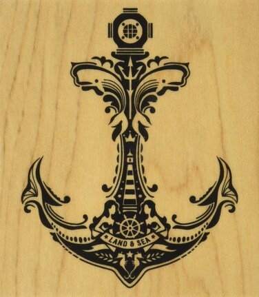 Inkadinkado Mounted Rubber Stamp 35 x 4inch Mindscape Anchor