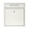 AdirOffice Locking Drop Box  Wall Mounted Mailbox  Medium White