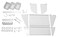 Wall Control Slotted Tool Board Workstation Accessory Kit Pegboard and Slotted Tool Board  White
