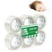 BOMEI PACK No Noise Silent Packing Tape 6 Rolls 188 x 55 Yards Industrial Heavy Duty Packaging Tape for Packing Shipping Moving and Storage