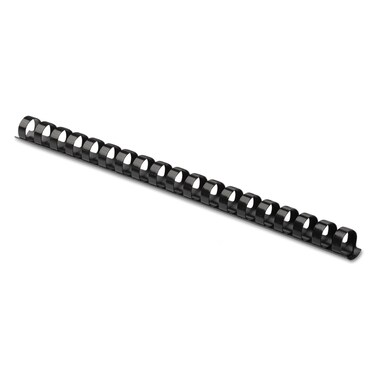 Fellowes Fellowes 52327 Plastic Combs  Round Back 100 pack Black 58120 sheet capacity