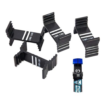 AMEYXGS 4 Pcs Recurve Bow Limbs Center Line Adjustment Module Calibration Detector Recurve Bow Limb Gauges Black Center Shot Alignment