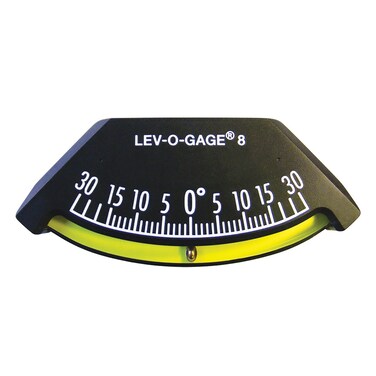 Sun Company Levogage 8  Heel Angle Clinometer  HighResolution Clinometer for Modern Boats  Mounts on Bulkhead