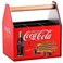 The Tin Box Company Coca Cola Tin Utensil Caddy with Handle red