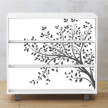 Alwayspon SelfAdhesive Dresser Sticker Peel and Stick Furniture StickersDecals Removable Furniture Skin 003 MALM