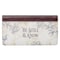Christian Art Gifts Checkbook Cover for Women Be Still and Know Neutral Floral Christian Wallet Faux Leather Christian Checkbook Cover for Duplicate Checks ID  Credit Cards Pen Loop  Psalm 4610