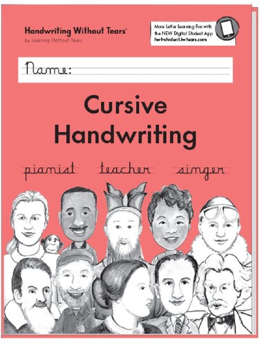 Learning Without Tears  Cursive Handwriting Student Workbook Current Edition  Handwriting Without Tears Series  3rd Grade Writing Book  Writing Language Arts Lessons  for School or Home Use