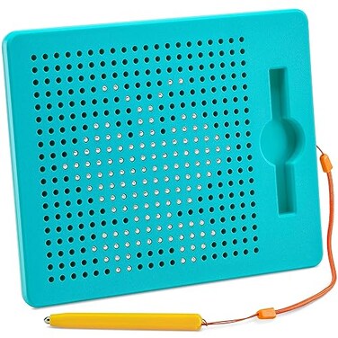 AYNAT FUN Square Blue  Magnetic Drawing Board for Toddlers with Drawing Stylus  STEM Toy for Children Ages 3 to 7  Doodle Board Improves Fine Motor Skills  Kids Magnetic Tablet Square Blue