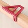 KETIPED Imperial 3D MultiAngle Measuring Ruler4590 Degree Aluminum Alloy Woodworking Square Protractor Miter Triangle Ruler High Precision Layout Measuring Tool for Engineer Carpenter003R