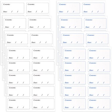 Mxxipp 300pcs Removable Freezer Labels Blank Writable Food Storage Labels Food Date Sticker Pantry Labels for Kitchen Restaurant Market Grocery Store Food Containers