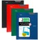 Five Star 2 Pocket Folders with Prong Fasteners StayPut Folder Folders with Pockets Plastic Black Red Green Blue 4 Pack 38064