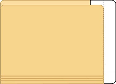 Tabbies ExtendaFolder Strips Convert Straight Cut Folders into end tab file folders White 1 Tab Extension 100Box 55996