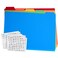 VENDOS 25 Pieces Top Tab File Guides Set Letter Size File Cabinet Dividers with Alphabet 15Cut Tab File Drawer Guides Plastic File Organizer Guides for Office Business Classroom