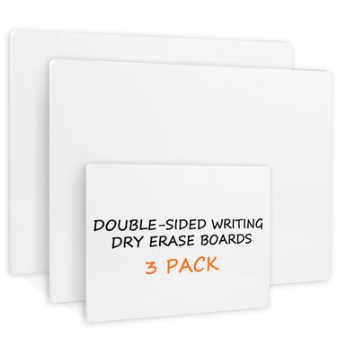 Utron Small White Board Dry Erase 2 PCS 9x12 Small Dry Erase Board  1 PCS 5x7 Mini Whiteboard DoubleSided Small Whiteboard Dry Erase Portable Mini Dry Erase Board Mini Whiteboard