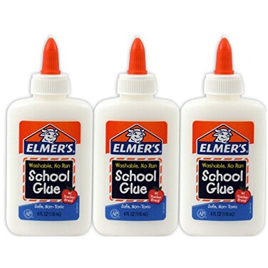 ELMERS Washable Liquid School Glue Set of 3 Size 125 H x 25 W x 575 D