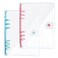 DY2ten Pack of 2 A5 Transparent Ring Binder Folders Soft Notebook Planner Folder PVC Cover Binder 6 Rings Ring Binder Refillable PinkBlue A5 Binder