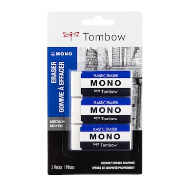 Tombow MONO Eraser Medium 3pc