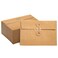 NEETUE 40 Pcs Kraft Paper Envelopes with String Tie Closure Project Pockets Document Organizer for Office Folder Booklet Bag 453 x 67 inches Brown