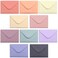 MATICAN Gift Card Envelopes  100Count Mini Envelopes Small Envelopes Paper Business Card Envelopes Bulk Tiny Envelope Pockets 10 Pastel Colors 4 x 27 Inches