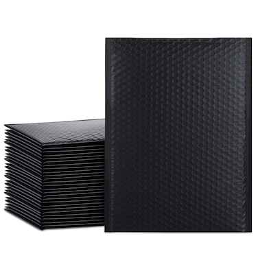 UCGOU 105x16 Inch Black Bubble Mailer Self Seal Padded Envelopes Bags Pack of 25