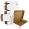 HORLIMER 11x8x2 inches Shipping Boxes Set of 25 White Corrugated Cardboard Box Literature Mailer