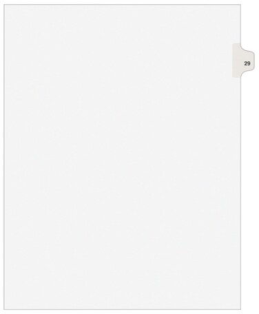 Avery Legal Dividers Premium Individual Tab Titles Letter Size Side Tabs 29 25 Pack 01029