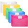 Mr Pen Plastic Envelopes 10 Pack A4 Letter Size Assorted Colors Plastic Envelopes with Snap Closure Plastic Envelopes for Documents Document Envelope Poly Envelope File Envelopes