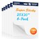 JehXinz SuperSticky EaselPads  Flip ChartPaper for Teachers  Large Whiteboard  DryEraseBoard Paper  Ink BleedResistant  25 x 30 inch  30 SheetsPad 6