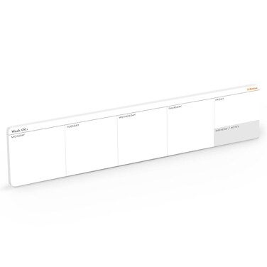 Notsu Weekly Planner Mini Notepad 50 Sheets  Fits Under Keyboard  Small Aesthetic Undated Calendar