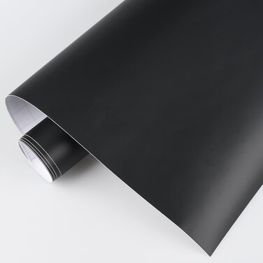 Nother USSDE Black Matte Carbon Fiber Car Vinyl Wrap Roll Bubble Free Air Release DIY Wrap Film for Motor Interior 1FT10FT