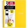 Five Star Spiral Notebook 3 Subject Wide Ruled Paper 150 Sheets 1012 x 8 Yellow 73463