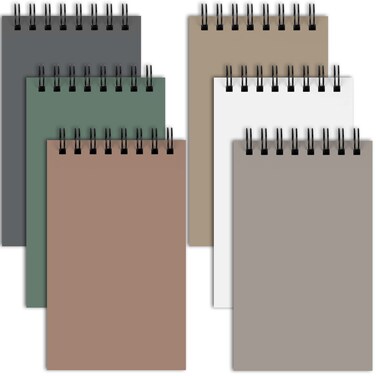 Utron 6Pcs Spiral Notebook Double Loop Pocket Notebook Office Style Mini Notebooks Pocket Small Notepad Small Notebooks 3x5 Small Spiral Notebook for Home School Office Travel Accessories