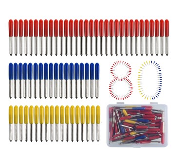 PLOOTA 80PCS Replacement Blade for Cricut Blades for Explore Air 2Air 3MakerMaker 3Expression Accessories45Standard Blades30Fine Point Blades60Deep Cut BladesCricut Needles 80